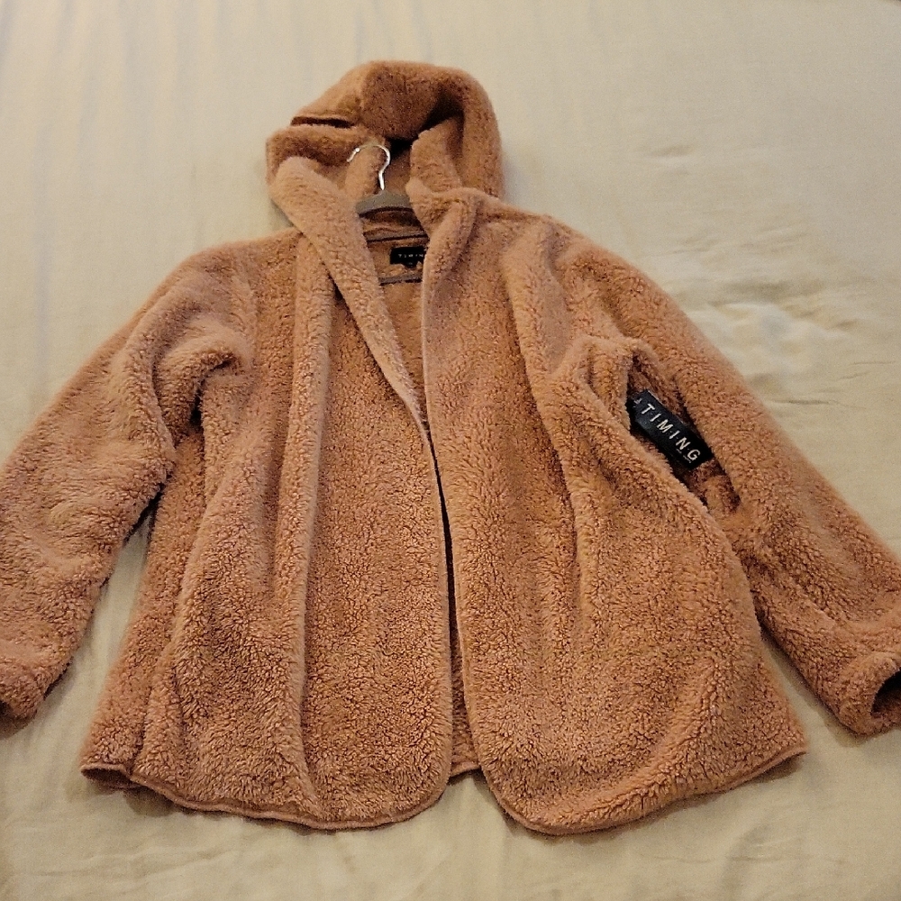 TIMING Dusty Rose Fleece Jacket